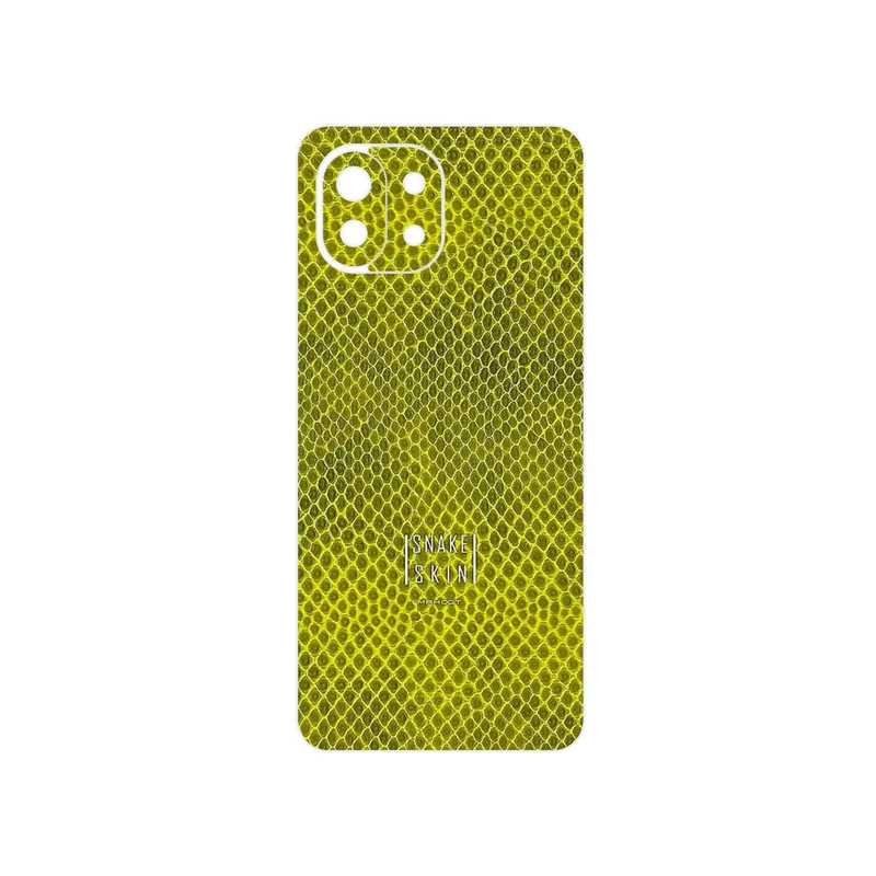 برچسب پوششی ماهوت مدل Yellow Snake Skin مناسب برای گوشی موبایل شیائومی MI 11 LITE