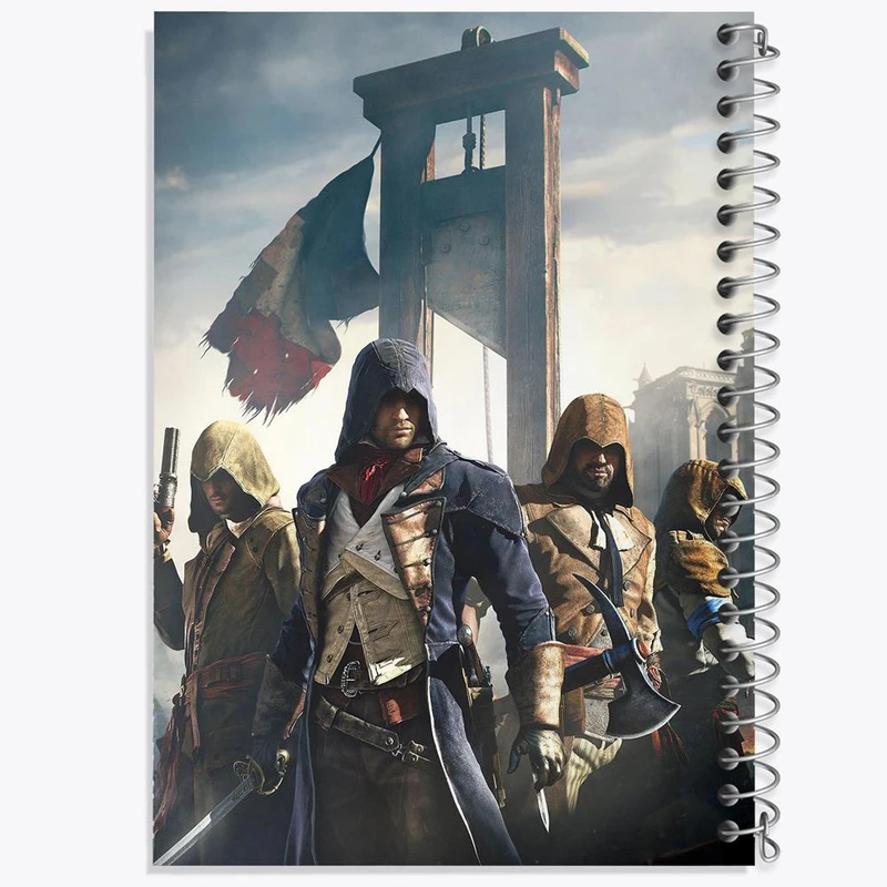 دفتر مشق 50 برگ خندالو مدل اساسینز کرید Assassins Creed کد 4976