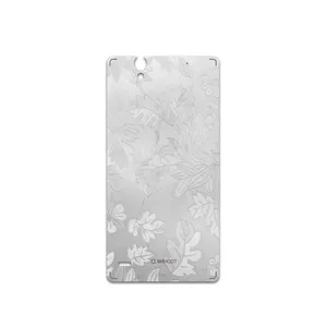 MAHOOT Silver-Wildflower Cover Sticker for Sony Xperia C4