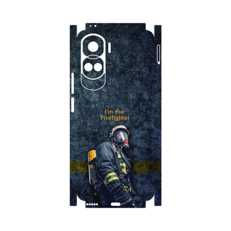 برچسب پوششی ماهوت مدل Firefighter-FullSkin مناسب برای گوشی موبایل آنر 90 Lite