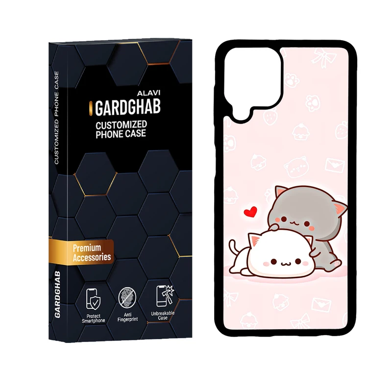 کاور گارد قاب علوی دورژله ای مدل عاشقانه مناسب برای گوشی موبایل سامسونگ Galaxy A22 4G