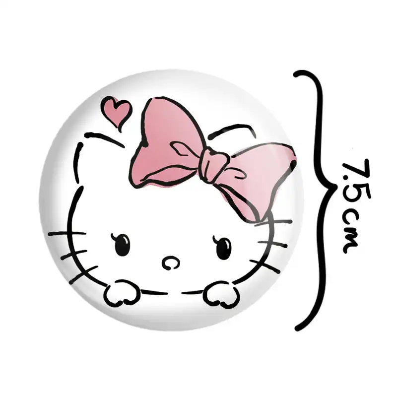 آینه جیبی خندالو مدل هلو کیتی Hello Kitty  کد 2487