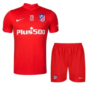 ست تی شرت و شلوارک ورزشی مردانه مدل اتلتیکو مادرید 4th 2022