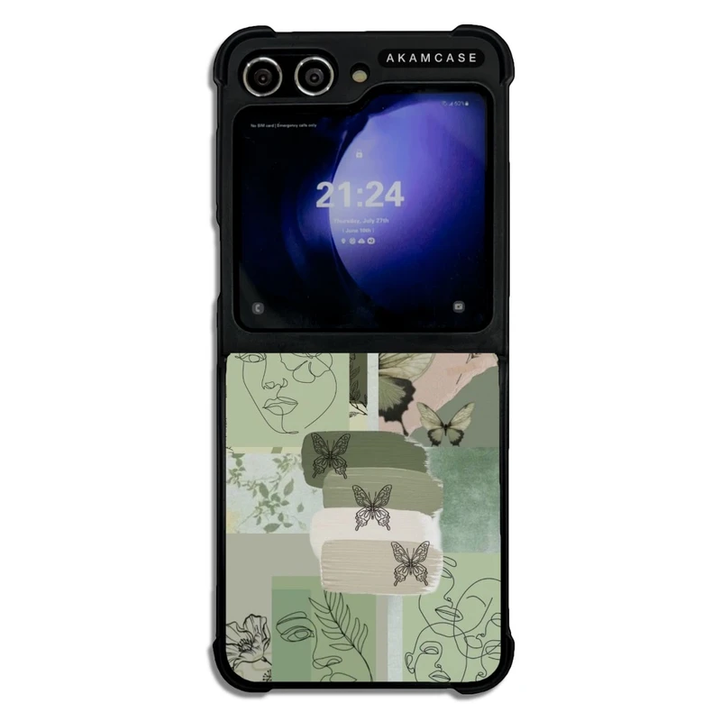 کاور آکام مدل AMC-WSGZFLIP5-GREEN-4 مناسب برای گوشی موبایل سامسونگ Galaxy Z Flip 5