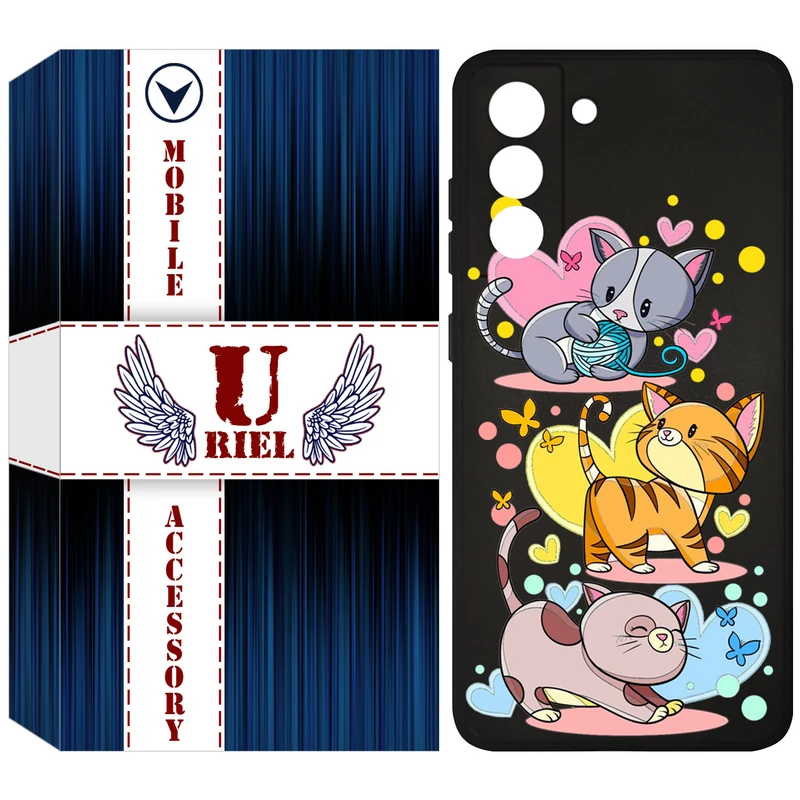 کاور یوریل مدل KSH کد 6 طرح گربه مناسب برای گوشی موبایل سامسونگ Galaxy S21 FE 5G