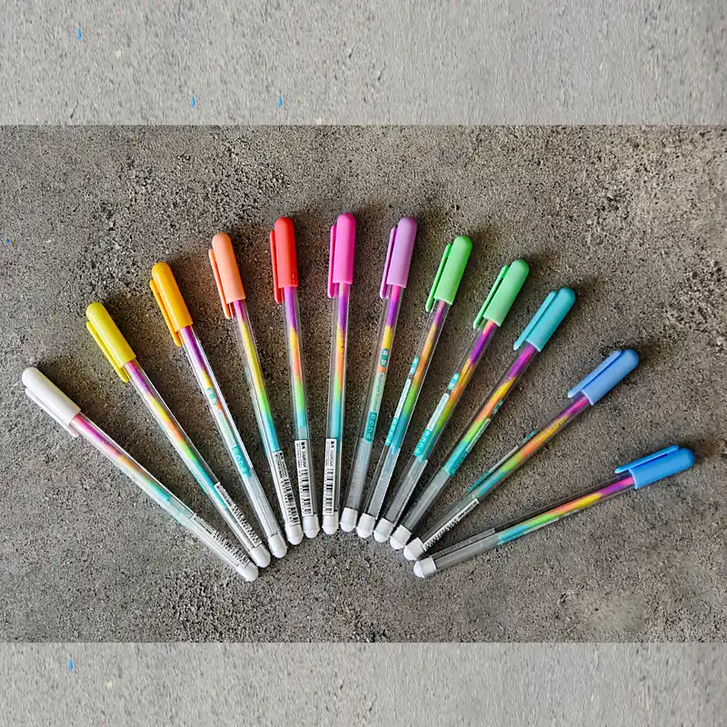 خودکار مدل رنگین کمان مجموعه 12 عددی