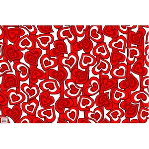 کاغذ کادو مدل قلبی بسته 5 عددی