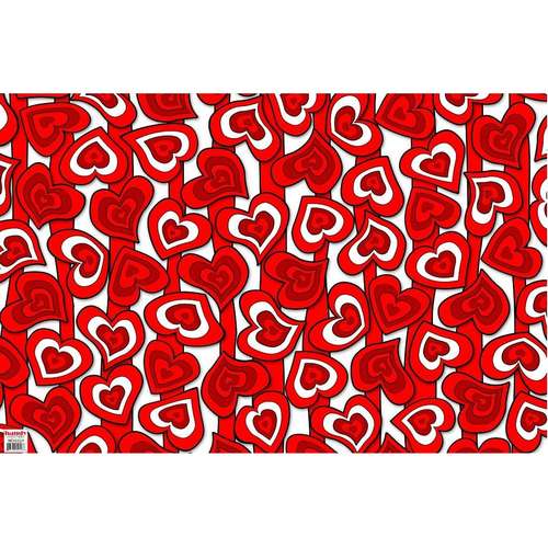 کاغذ کادو مدل قلبی بسته 5 عددی