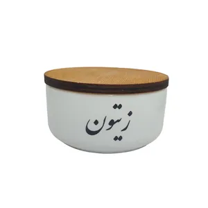 بانکه سرامیکی طرح تکست مدل زیتون