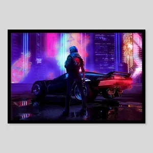 تابلو نوری بکلیت طرح گیمینگ cyberpunk مدل GHN037
