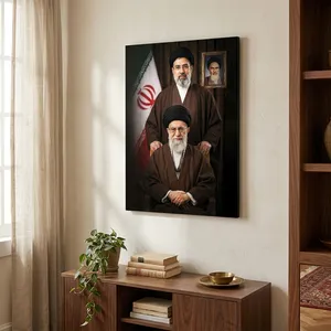 تابلو شاسی طرح رهبر شهید حضرت آیت الله خامنه ای و آیت الله سیدمجتبی خامنه ای