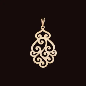 آویز گردنبند نقره زنانه مدل h221