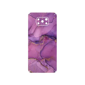 MAHOOT Purple Marble Cover Sticker for Xiaomi Poco X3 NFC