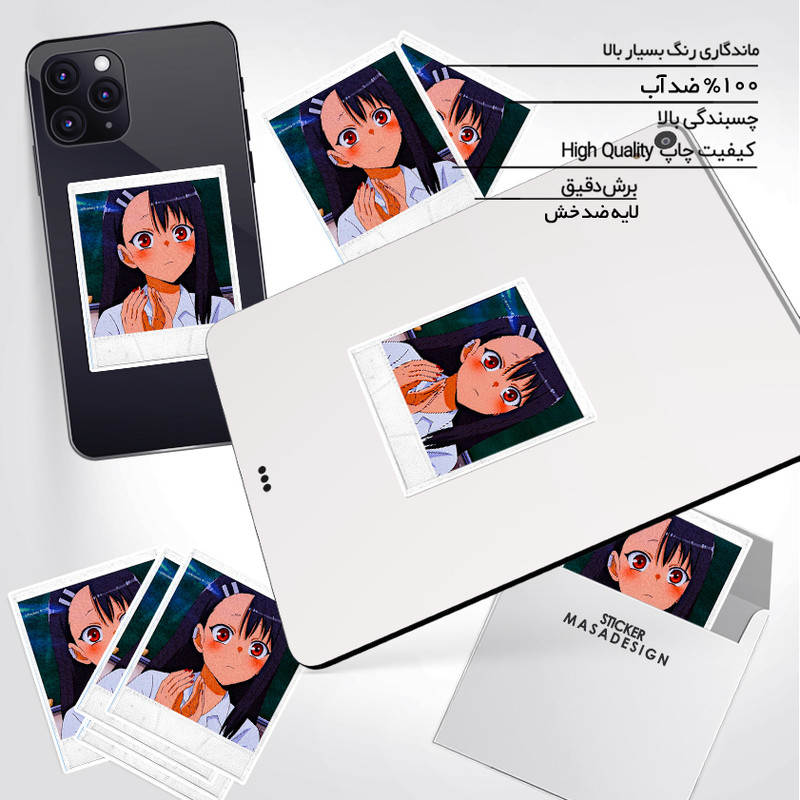 استیکر تزئینی موبایل و تبلت ماسا دیزاین طرح anime مدل stkv0478