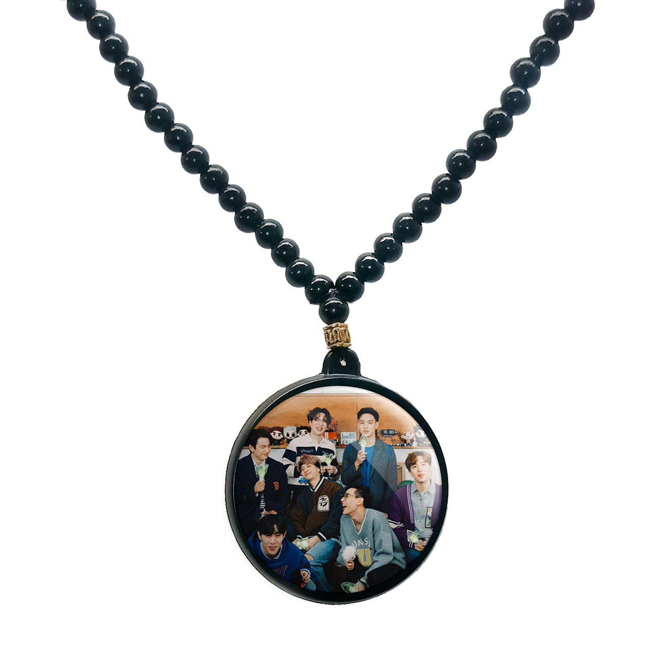 گردنبند پرمانه طرح GOT7 کد pmd.19069مدل دو طرفه