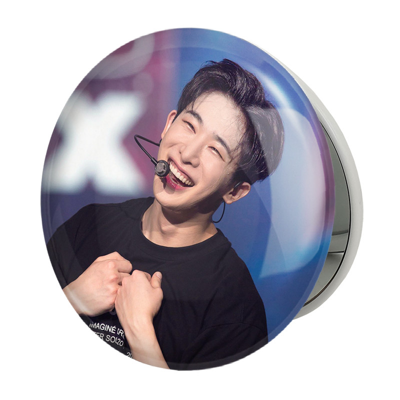آینه جیبی خندالو طرح ونهو گروه مانستا اکس Monsta X مدل تاشو کد 21194