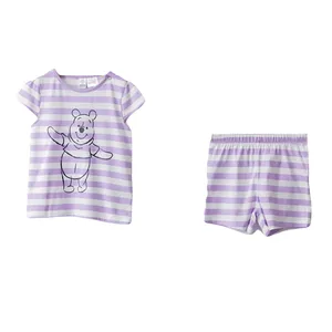 ست تی شرت و شلوارک دخترانه ال سی وایکیکی مدل 012lia