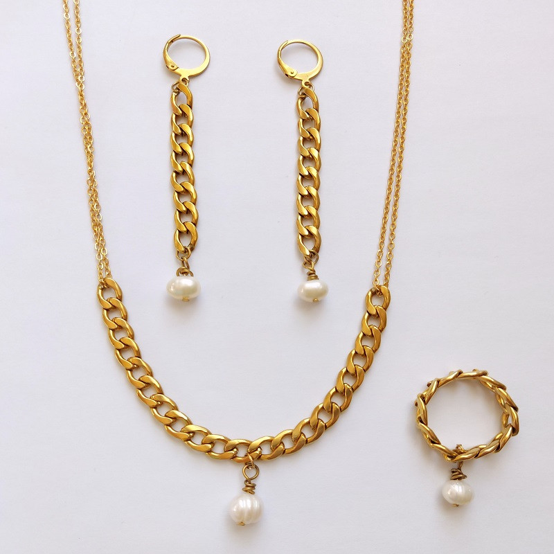 نیم ست زنانه مدل مروارید