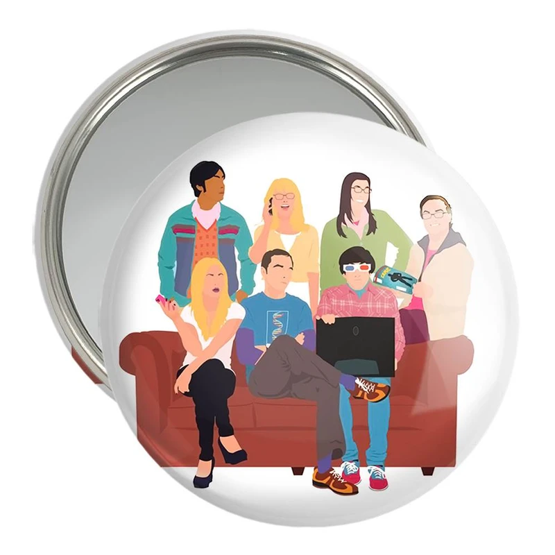 آینه جیبی خندالو مدل سریال تئوری بیگ بنگ The Big Bang Theory  کد 13308