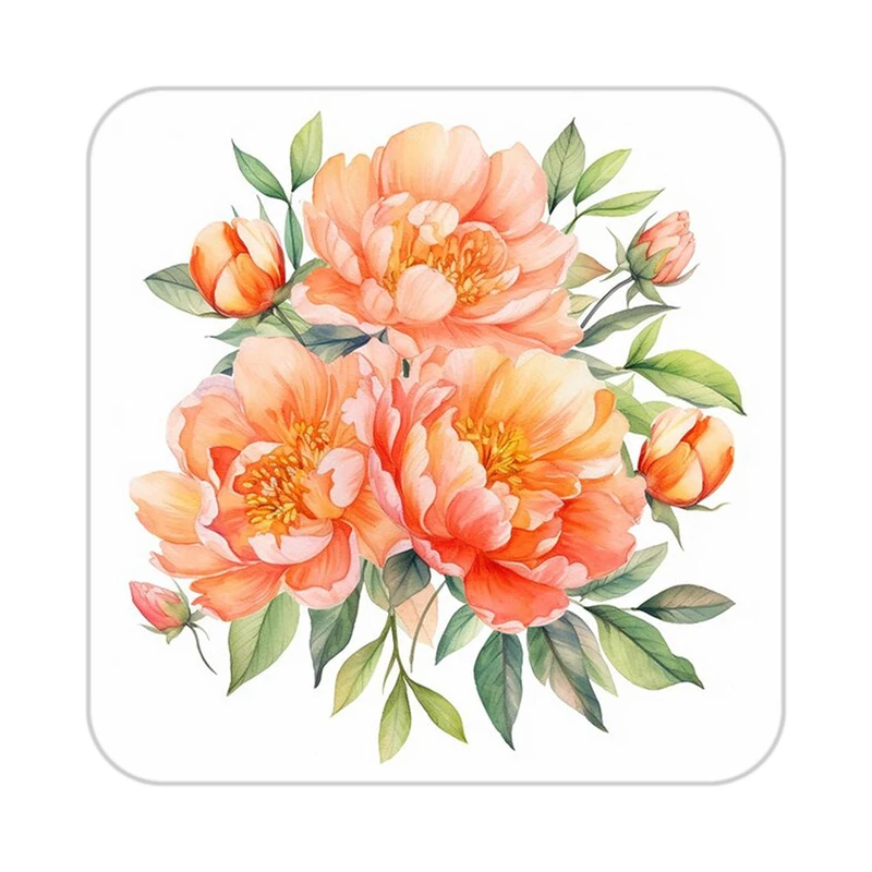 زیر لیوانی کاکتی طرح گل مدل mp15993