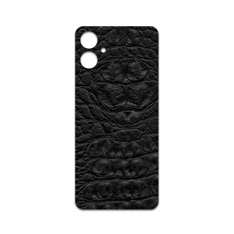برچسب پوششی ماهوت مدل Black-Crocodile-Leather مناسب برای گوشی موبایل سامسونگ Galaxy A06