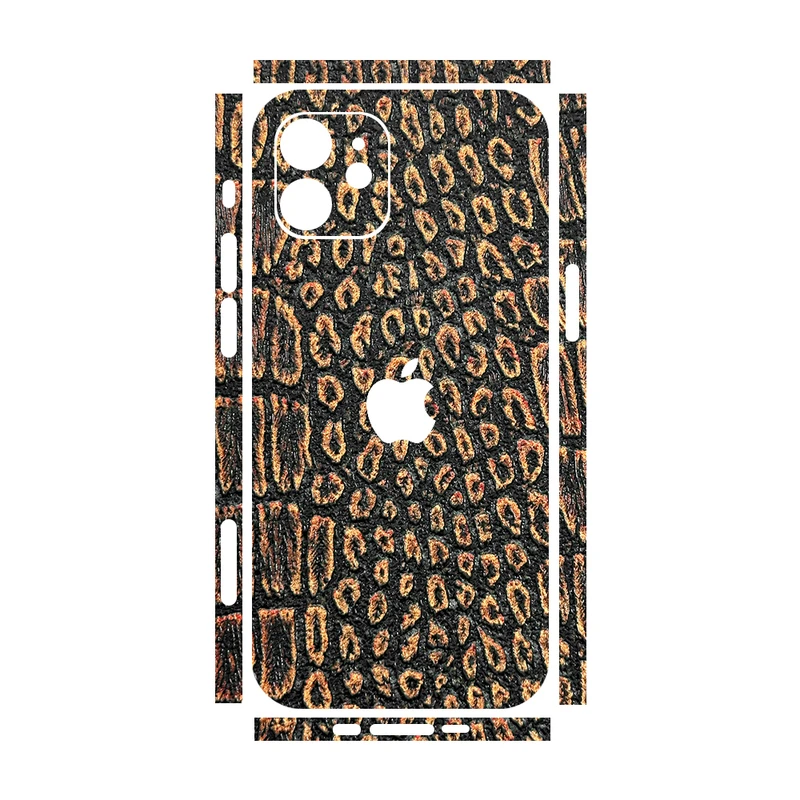 برچسب پوششی ریمکس مدل Leth طرح پوست ماری مناسب برای گوشی موبایل اپل iPhone 12