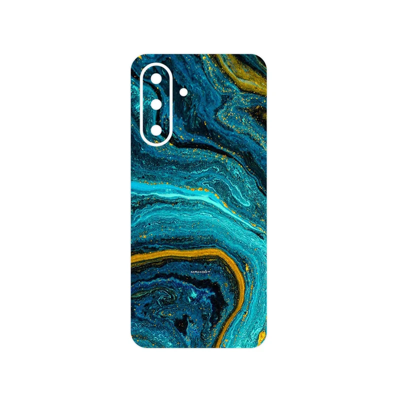 برچسب پوششی ماهوت مدل Turquoise marblewith golden streaks مناسب برای گوشی موبایل سامسونگ Galaxy A26