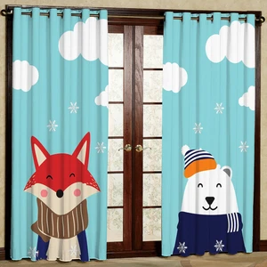 پرده مدل روباه هازان پانچی کد 1357 سایز 140x200 سانتی متر