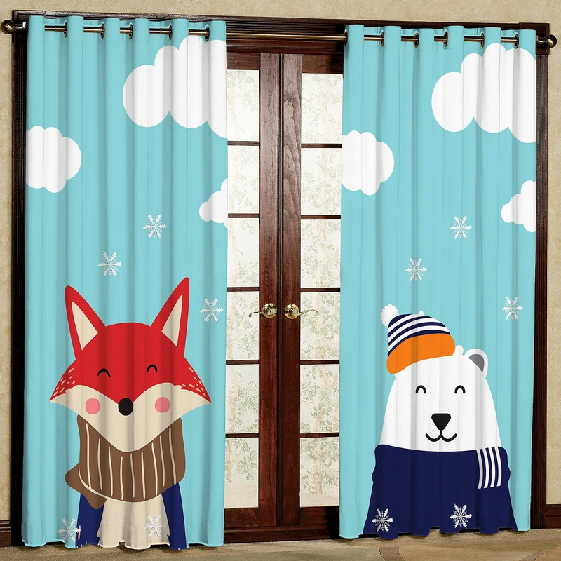 پرده مدل روباه هازان پانچی کد 1357 سایز 140x200 سانتی متر