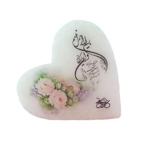 سنگ نمک دکوری طرح قلب کد 5