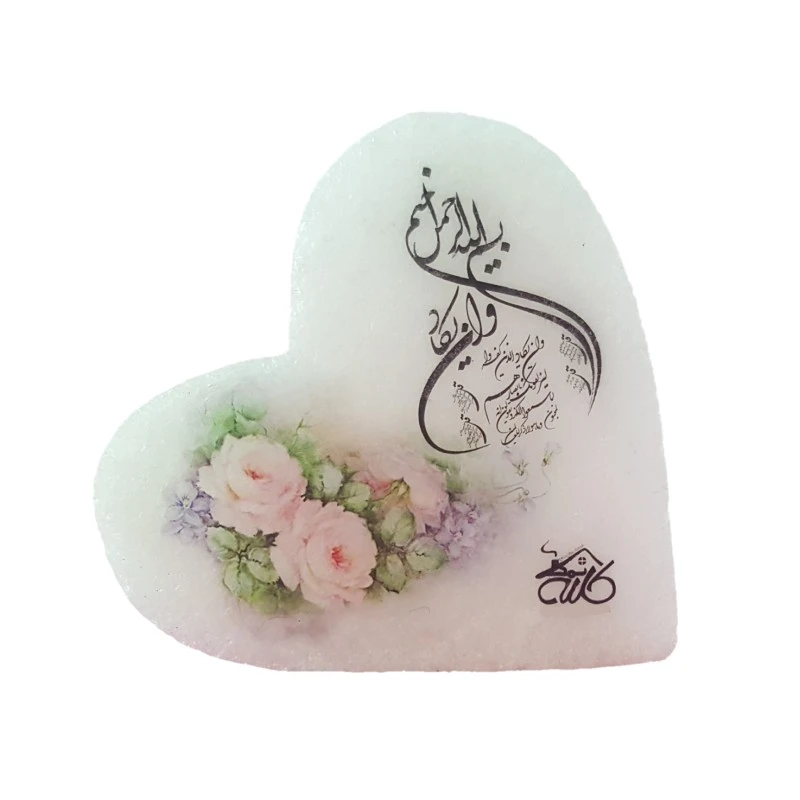 سنگ نمک دکوری طرح قلب کد 5