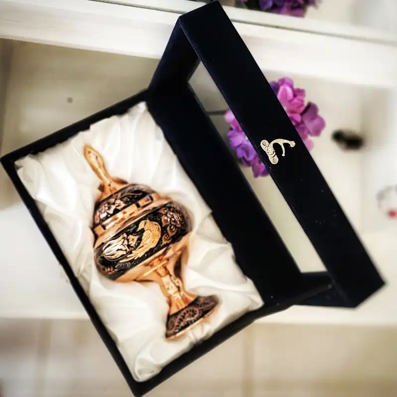 شکلات خوری مسی مدل الماس تراش کد JR-28