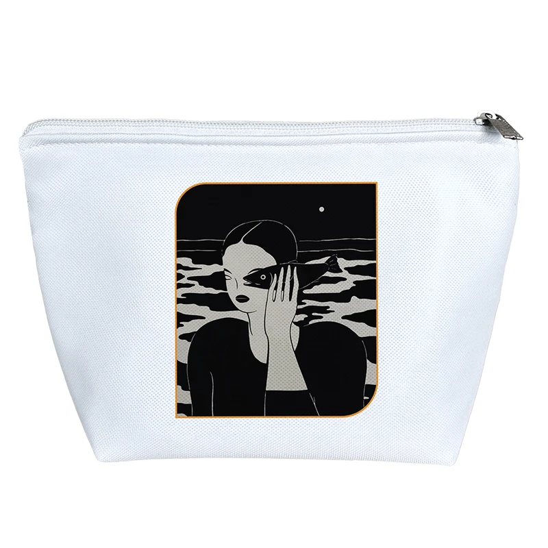 کیف لوازم آرایش دخترانه خندالو مدل دختر و ماهی کد 9452