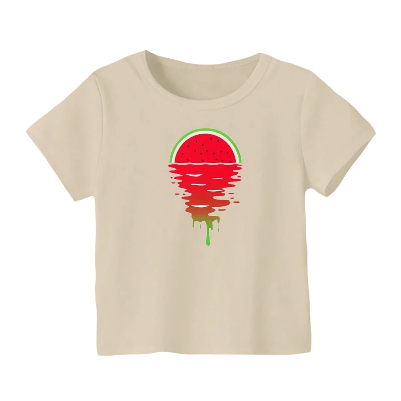 تی شرت آستین کوتاه بچگانه مدل هندوانه غروب کد 1