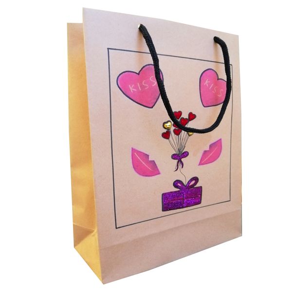 ساک هدیه مدل قلب بسته 5 عددی