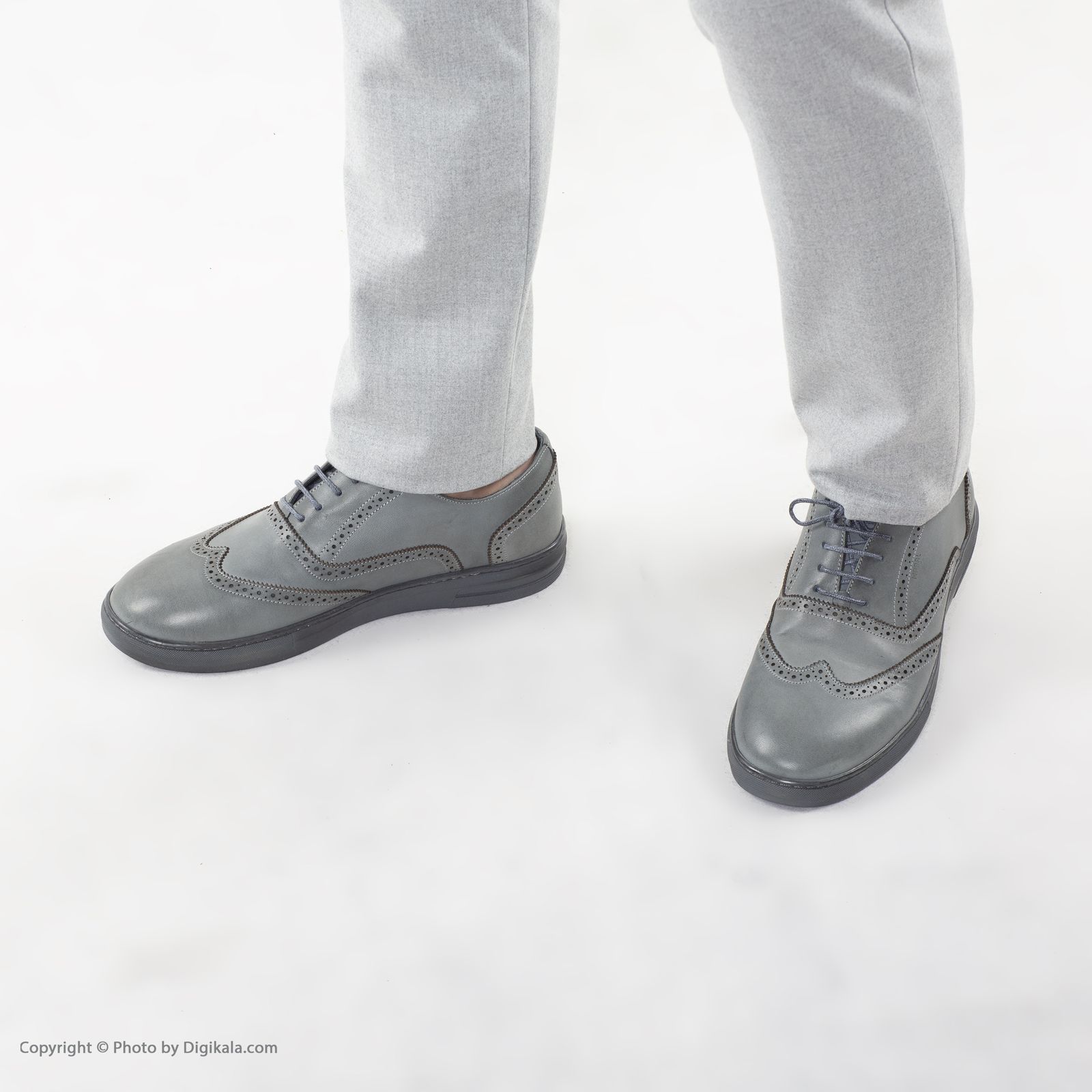 کفش روزمره مردانه مارال چرم مدل تورین 3100-Gray -  - 8