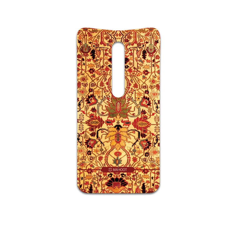 برچسب پوششی ماهوت مدل Persian-Carpet-Yellow مناسب برای گوشی موبایل موتورولا Moto X Style