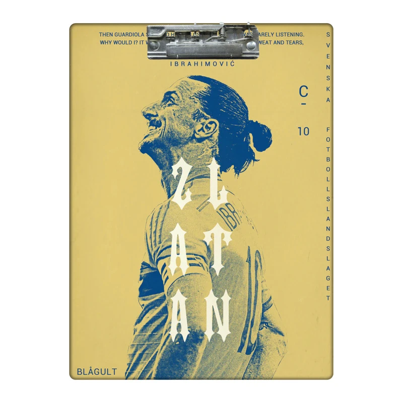 تخته شاسی طرح فوتبالیست زلاتان ابراهیموویچ کد 3819713 سایز A4