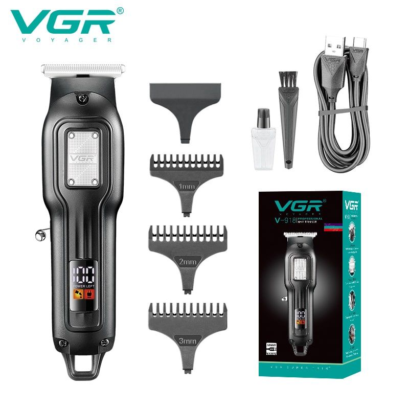 ماشین اصلاح موی سر و صورت شارژی وی جی ار مدل V-918 -  - 4