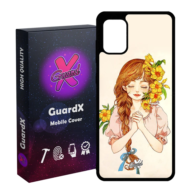 کاور گارد ایکس طرح دختر مدل Glass10317 مناسب برای گوشی موبایل سامسونگ Galaxy A51