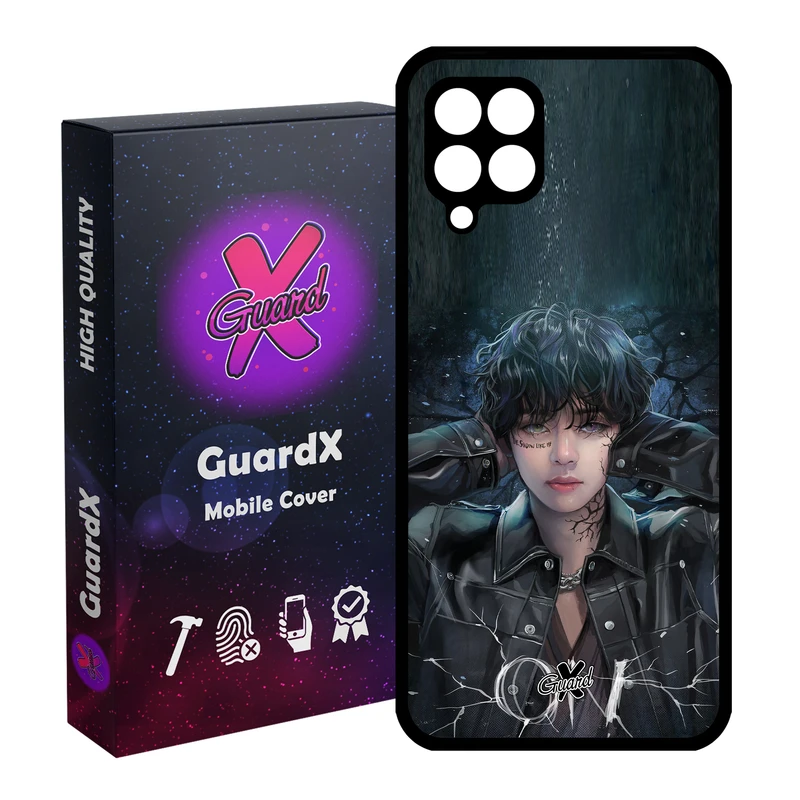 کاور گارد ایکس طرح Girl مدل Glass10374 مناسب برای گوشی موبایل سامسونگ Galaxy A12