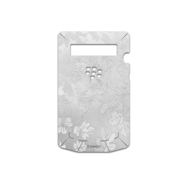 برچسب پوششی ماهوت مدل Silver-Wildflower مناسب برای گوشی موبایل بلک بری Porsche Design P9981