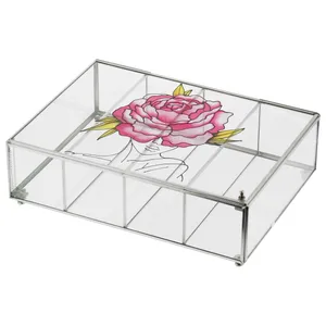 باکس شیشه ای طرح 5 قسمتی مدل مرمر ویترای کد 12