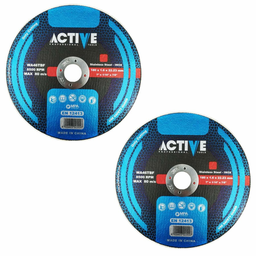 صفحه فرز استیل بر اکتیو تولز مدل 180X1.6 بسته 2 عددی