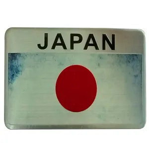 آرم خودرو بیهقی طرح پرچم ژاپن فلزی مدل برجسته کد JPN921-NEW