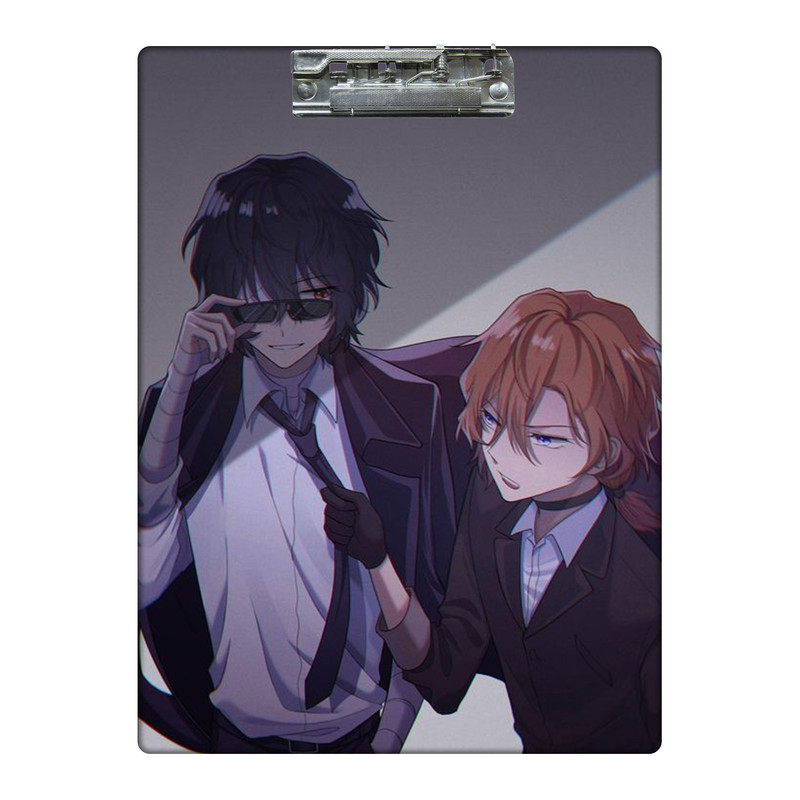 تخته شاسی طرح انیمه سگ های ولگرد بانگو دازای و چویا کد  7833599 سایز A4