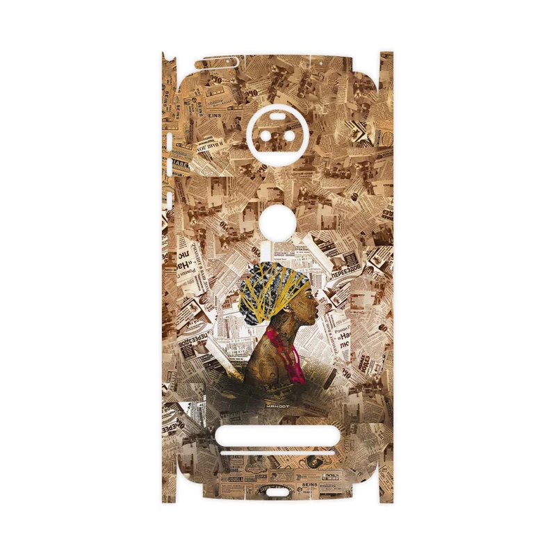 برچسب پوششی ماهوت مدل Collage of African Women-FullSkin مناسب برای گوشی موبایل موتورولا Moto Z2 Force