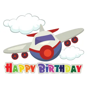 استند تولد مدل رومیزی طرح هواپیما و هلیکوپتر کد 564