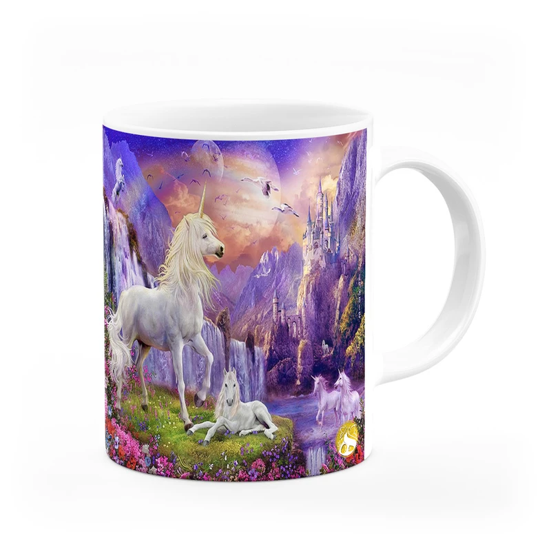 ماگ هومرو طرح یونیکورن اسب تک شاخ مدل MG9574