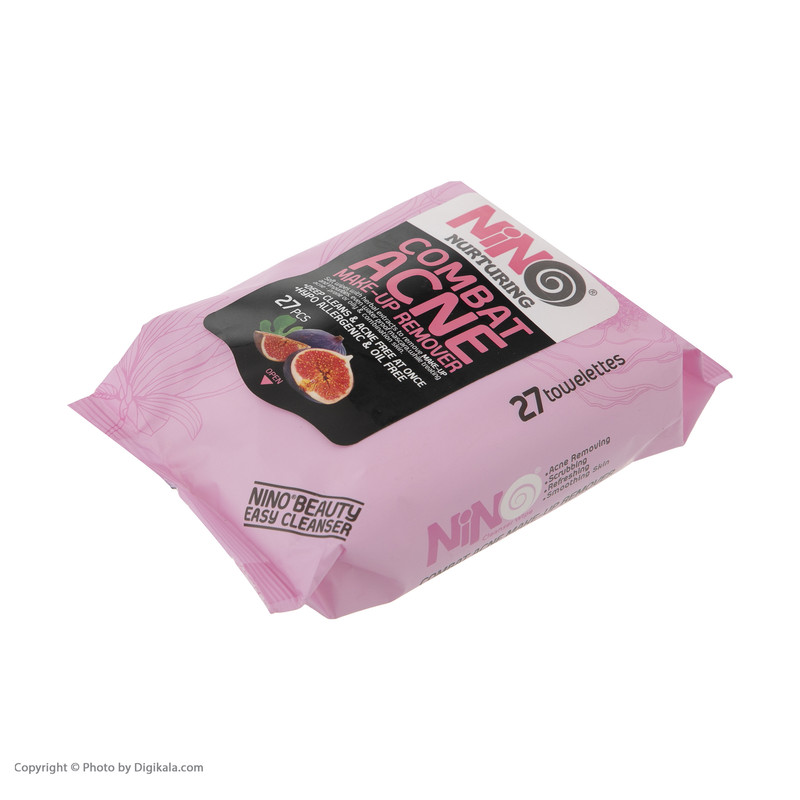 دستمال مرطوب نینو مدل Common fig بسته 27 عددی